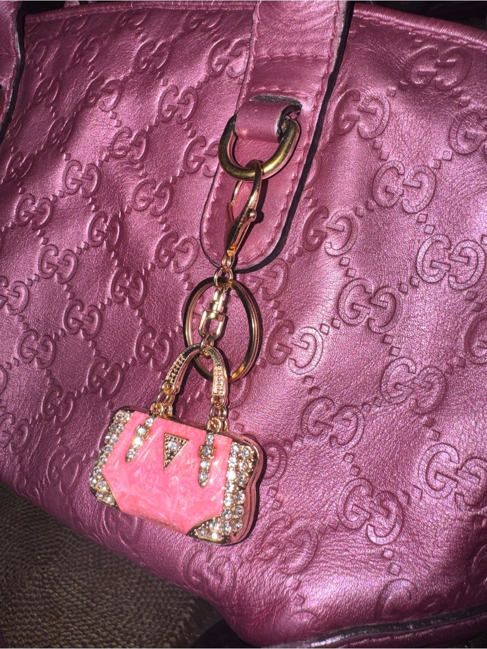 Prada Vibes Pink Jeweled Purse Bag Charm Sold Individually
